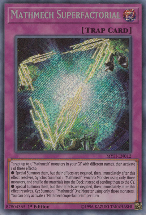 Mathmech Superfactorial [MYFI-EN012] Secret Rare | Gam3 Escape