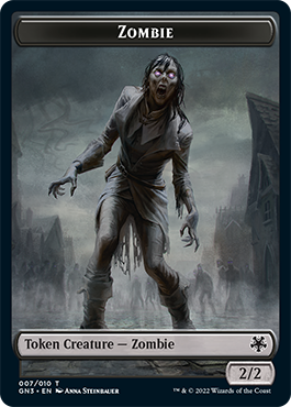 Zombie // Human Soldier Double-Sided Token [Game Night: Free-for-All Tokens] | Gam3 Escape