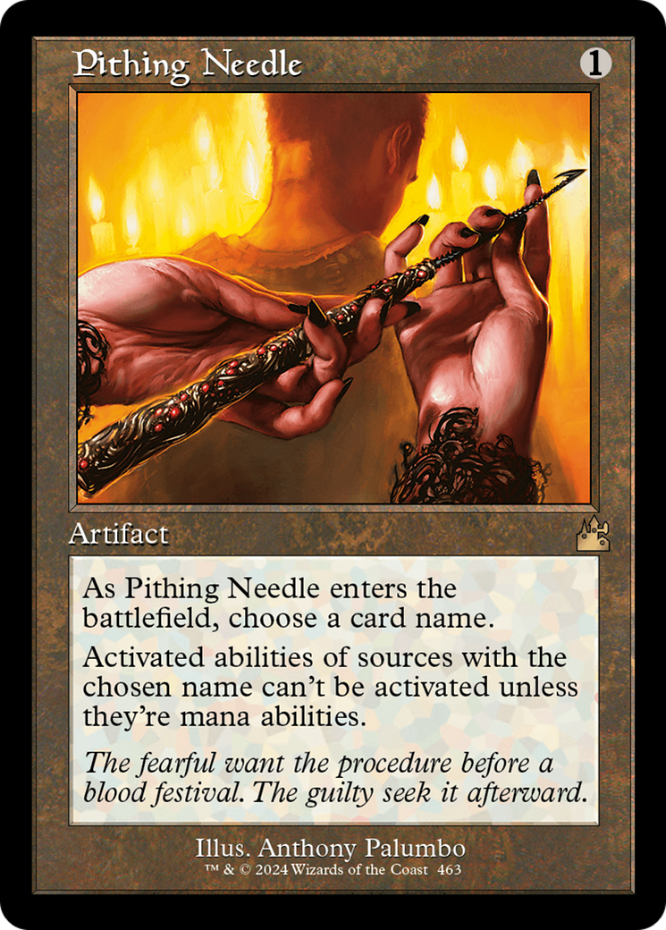 Pithing Needle (Retro Frame) [Ravnica Remastered] | Gam3 Escape