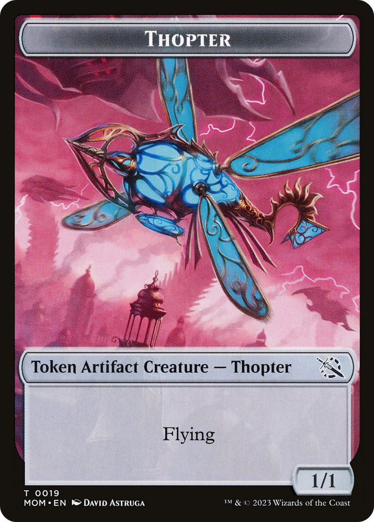 Warrior // Thopter Double-Sided Token [March of the Machine Tokens] | Gam3 Escape