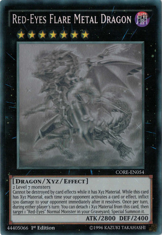 Red-Eyes Flare Metal Dragon (GR) [CORE-EN054] Ghost Rare | Gam3 Escape