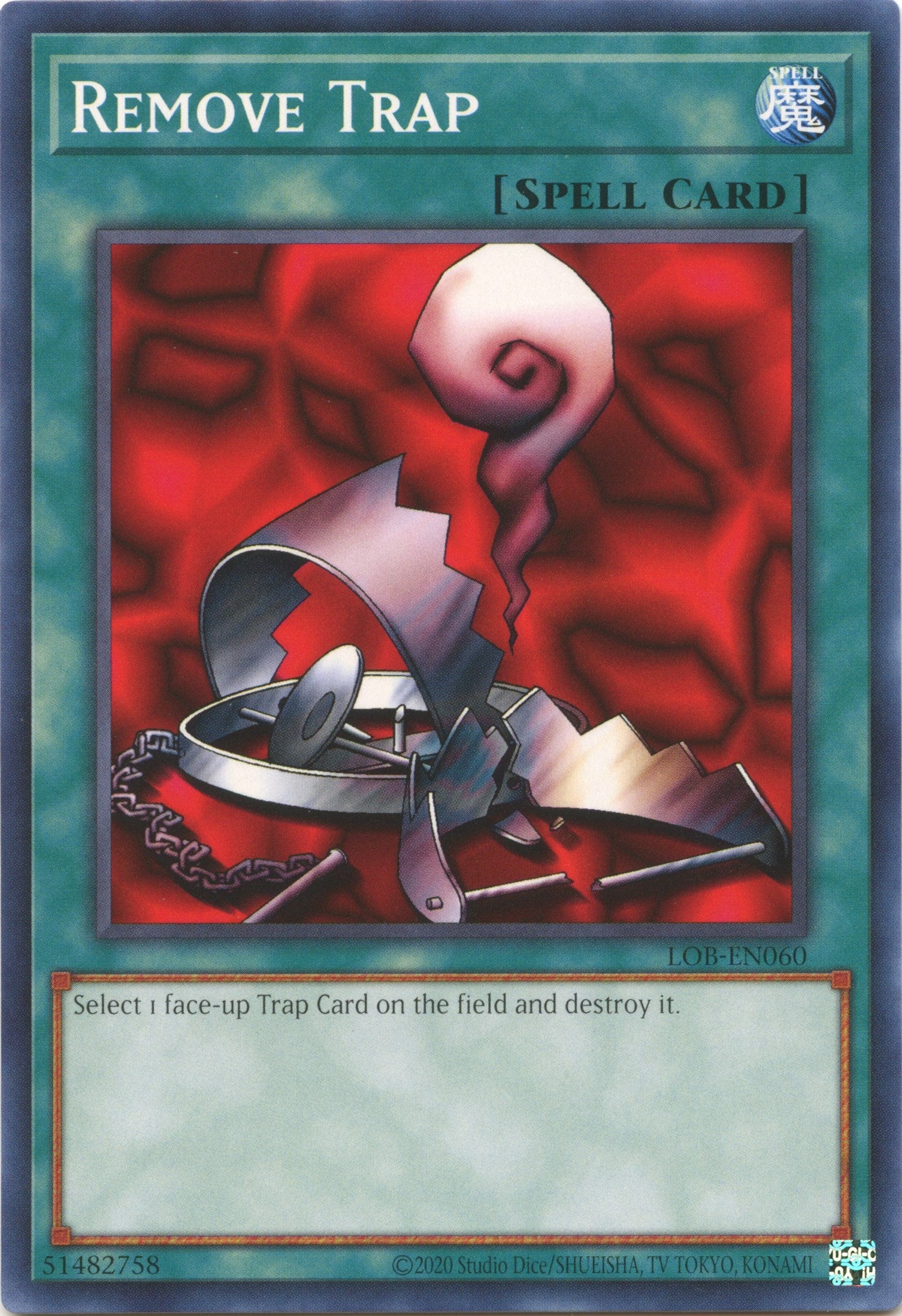 Remove Trap (25th Anniversary) [LOB-EN060] Common | Gam3 Escape