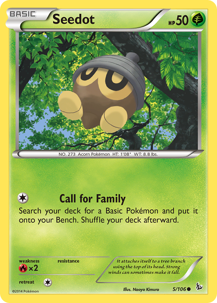 Seedot (5/106) [XY: Flashfire] | Gam3 Escape