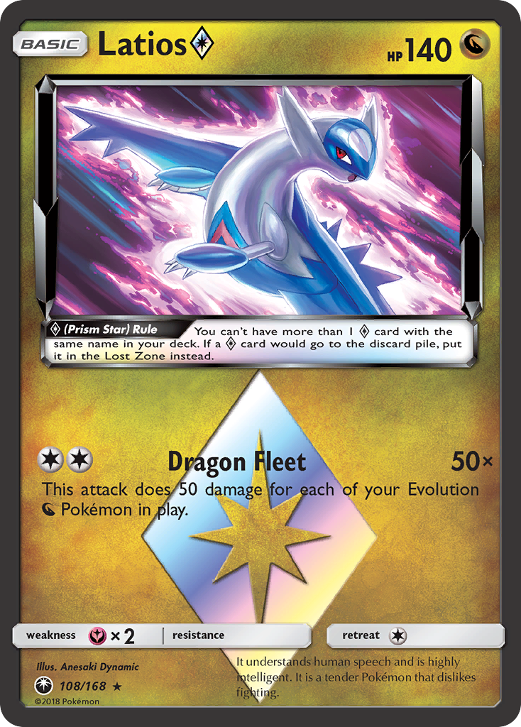 Latios (108/168) (Prism Star) [Sun & Moon: Celestial Storm] | Gam3 Escape