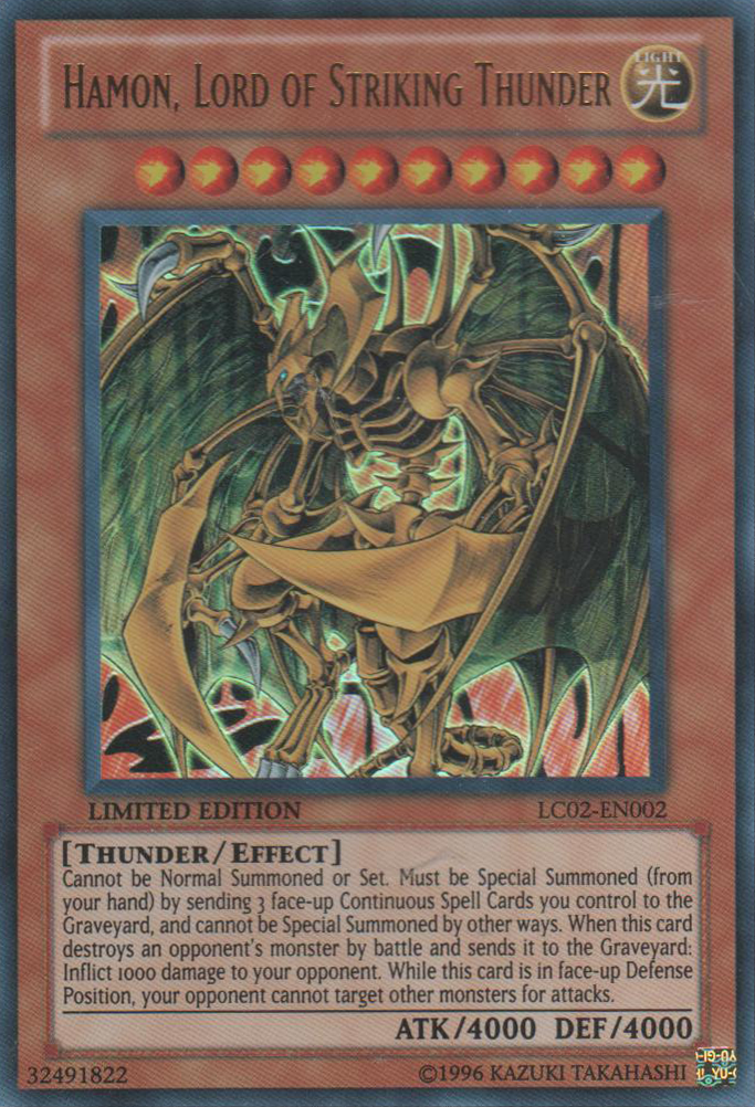 Hamon, Lord of Striking Thunder [LC02-EN002] Ultra Rare | Gam3 Escape