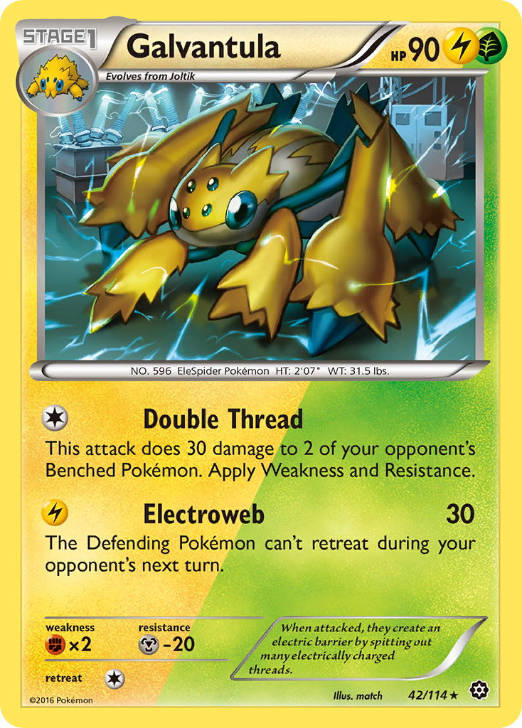 Galvantula (42/114) [XY: Steam Siege] | Gam3 Escape