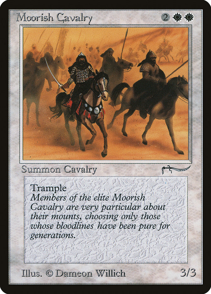 Moorish Cavalry (Dark Mana Cost) [Arabian Nights] | Gam3 Escape