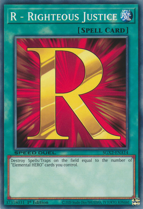 R - Righteous Justice [SGX2-ENA14] Common | Gam3 Escape