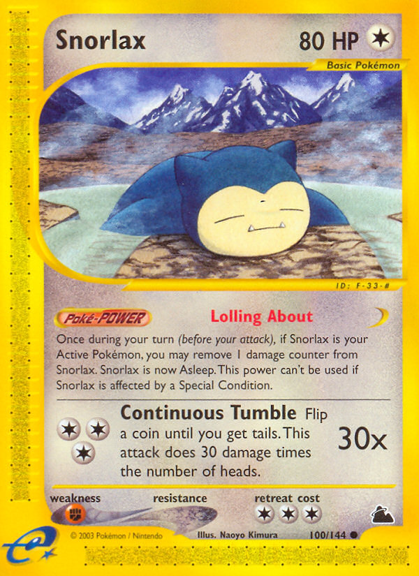 Snorlax (100/144) [Skyridge] | Gam3 Escape