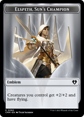 Elspeth, Sun's Champion Emblem // Copy (55) Double-Sided Token [Commander Masters Tokens] | Gam3 Escape