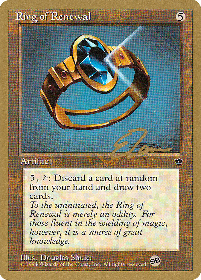 Ring of Renewal (Eric Tam) (SB) [Pro Tour Collector Set] | Gam3 Escape