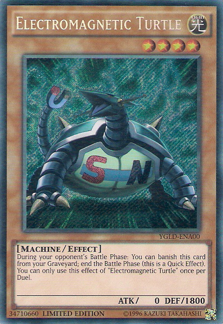 Electromagnetic Turtle [YGLD-ENA00] Secret Rare | Gam3 Escape