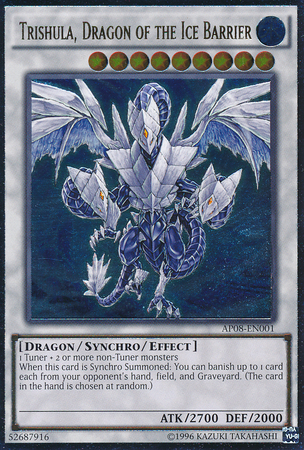 Trishula, Dragon of the Ice Barrier [AP08-EN001] Ultimate Rare | Gam3 Escape