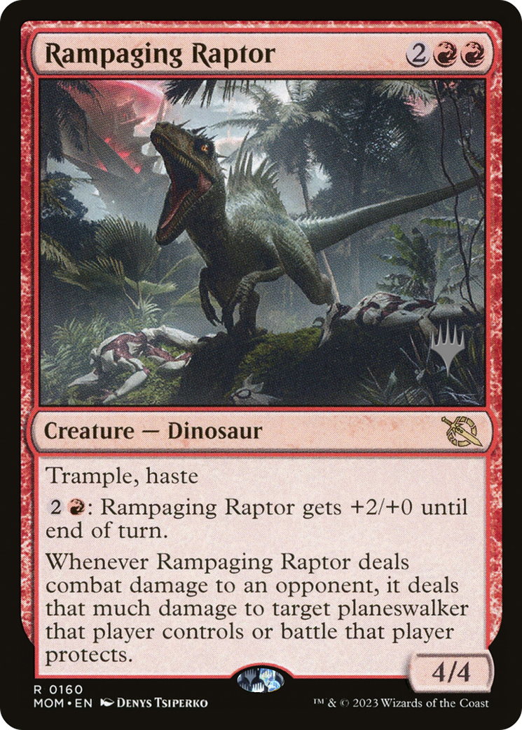 Rampaging Raptor (Promo Pack) [March of the Machine Promos] | Gam3 Escape