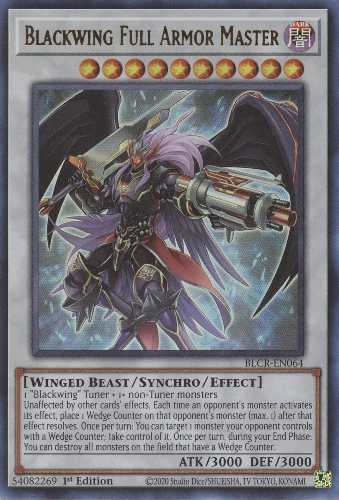 Blackwing Full Armor Master [BLCR-EN064] Ultra Rare | Gam3 Escape