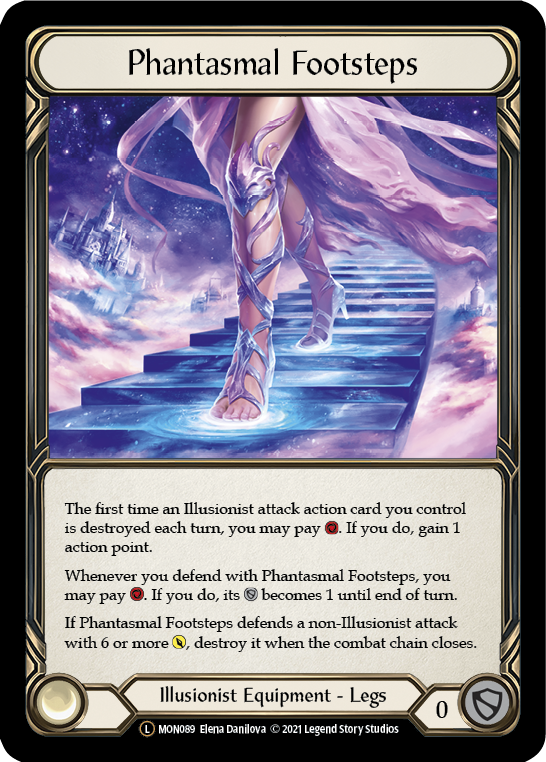 Phantasmal Footsteps (Rainbow Foil) [U-MON089-RF] Unlimited Rainbow Foil | Gam3 Escape