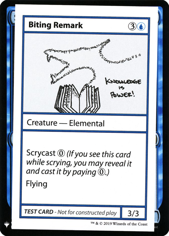Biting Remark [Mystery Booster Playtest Cards] | Gam3 Escape