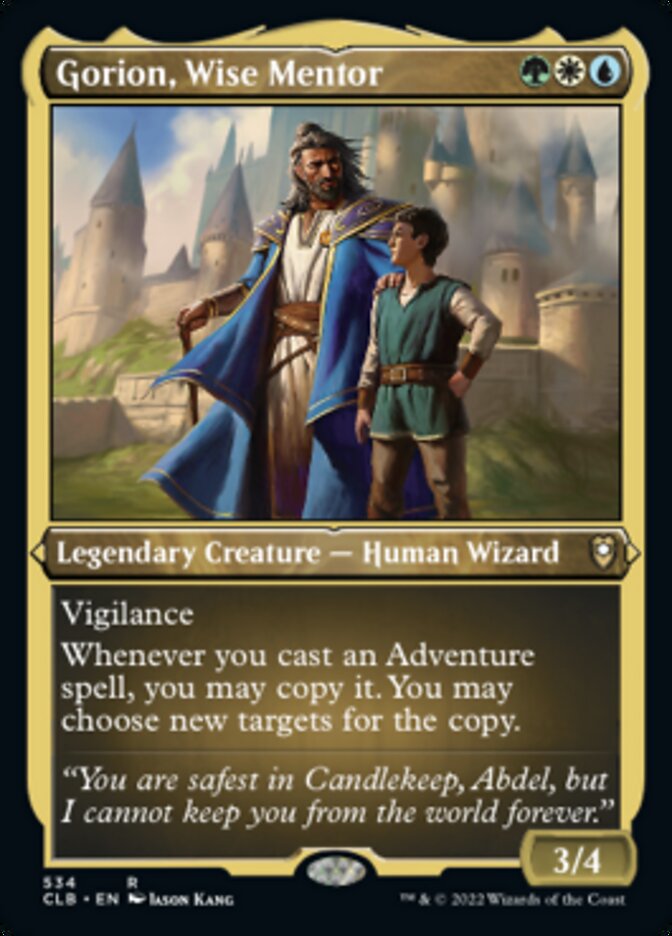 Gorion, Wise Mentor (Foil Etched) [Commander Legends: Battle for Baldur's Gate] | Gam3 Escape