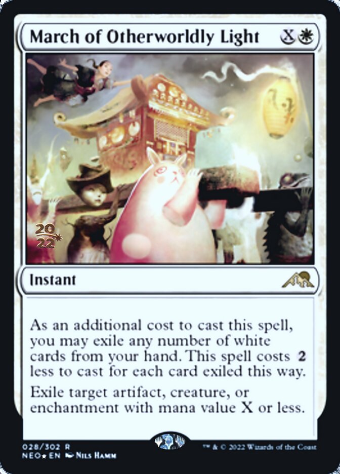 March of Otherworldly Light [Kamigawa: Neon Dynasty Prerelease Promos] | Gam3 Escape