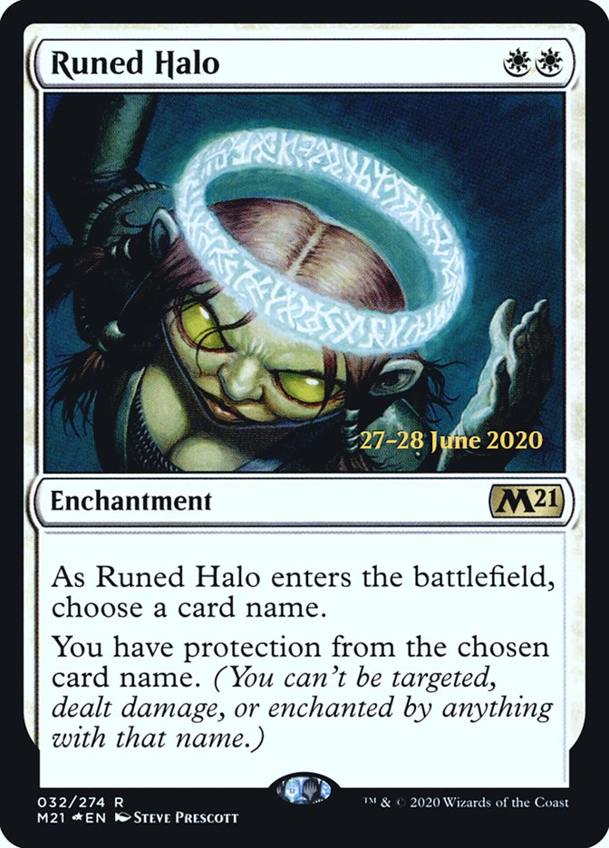 Runed Halo  [Core Set 2021 Prerelease Promos] | Gam3 Escape