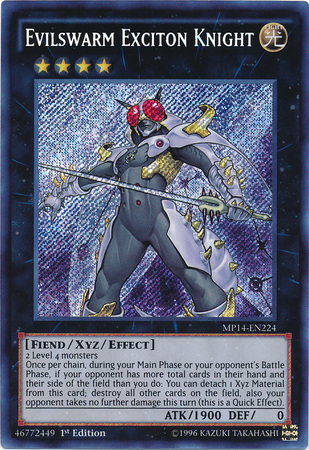 Evilswarm Exciton Knight [MP14-EN224] Secret Rare | Gam3 Escape