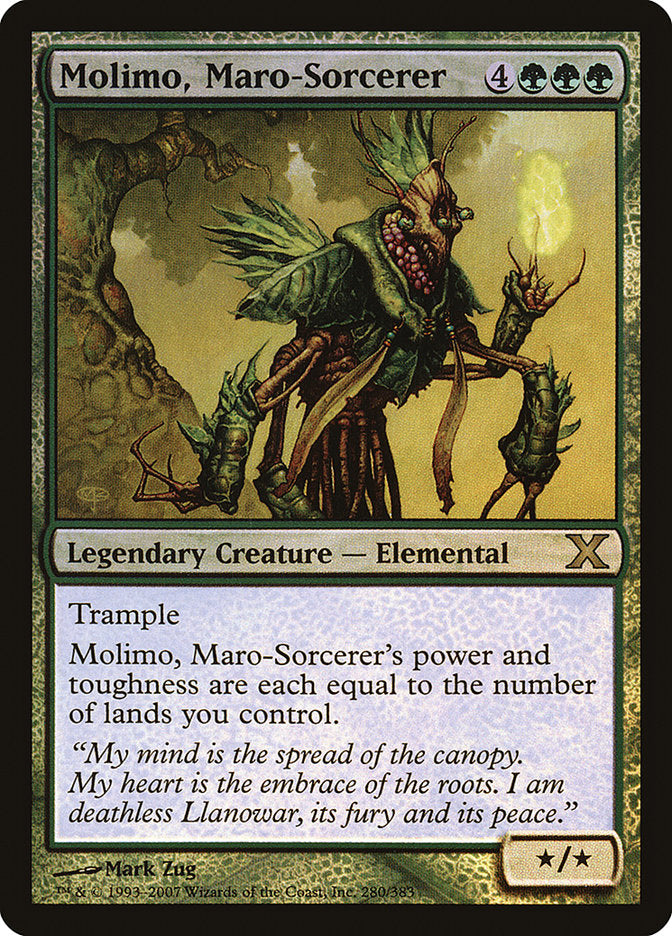 Molimo, Maro-Sorcerer (Premium Foil) [Tenth Edition] | Gam3 Escape