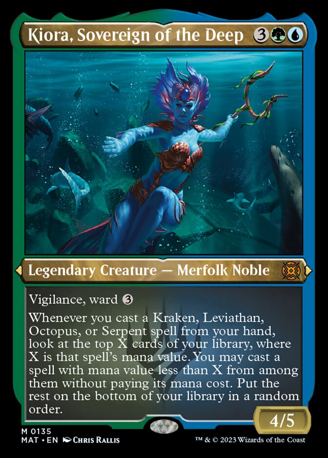 Kiora, Sovereign of the Deep (Foil Etched) [March of the Machine: The Aftermath] | Gam3 Escape
