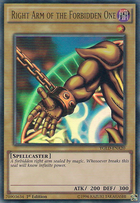 Right Arm of the Forbidden One (A) [YGLD-ENA20] Ultra Rare | Gam3 Escape