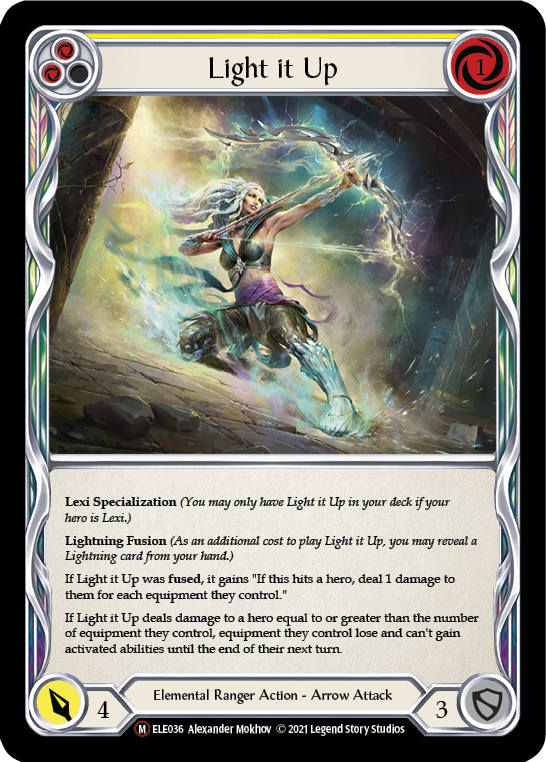 Light it Up [U-ELE036] Unlimited Rainbow Foil | Gam3 Escape