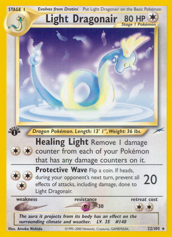 Light Dragonair (22/105) [Neo Destiny 1st Edition] | Gam3 Escape