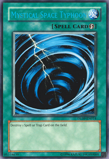 Mystical Space Typhoon (Blue) [DL09-EN014] Rare | Gam3 Escape