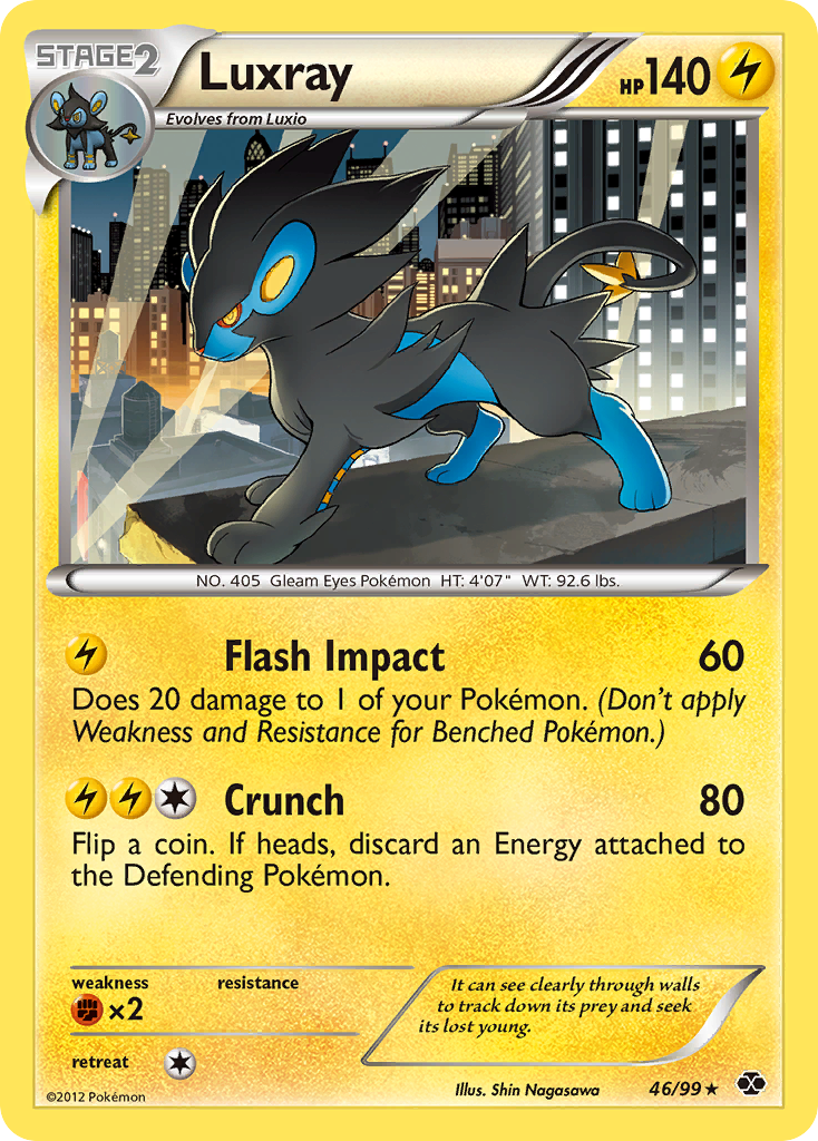 Luxray (46/99) [Black & White: Next Destinies] | Gam3 Escape