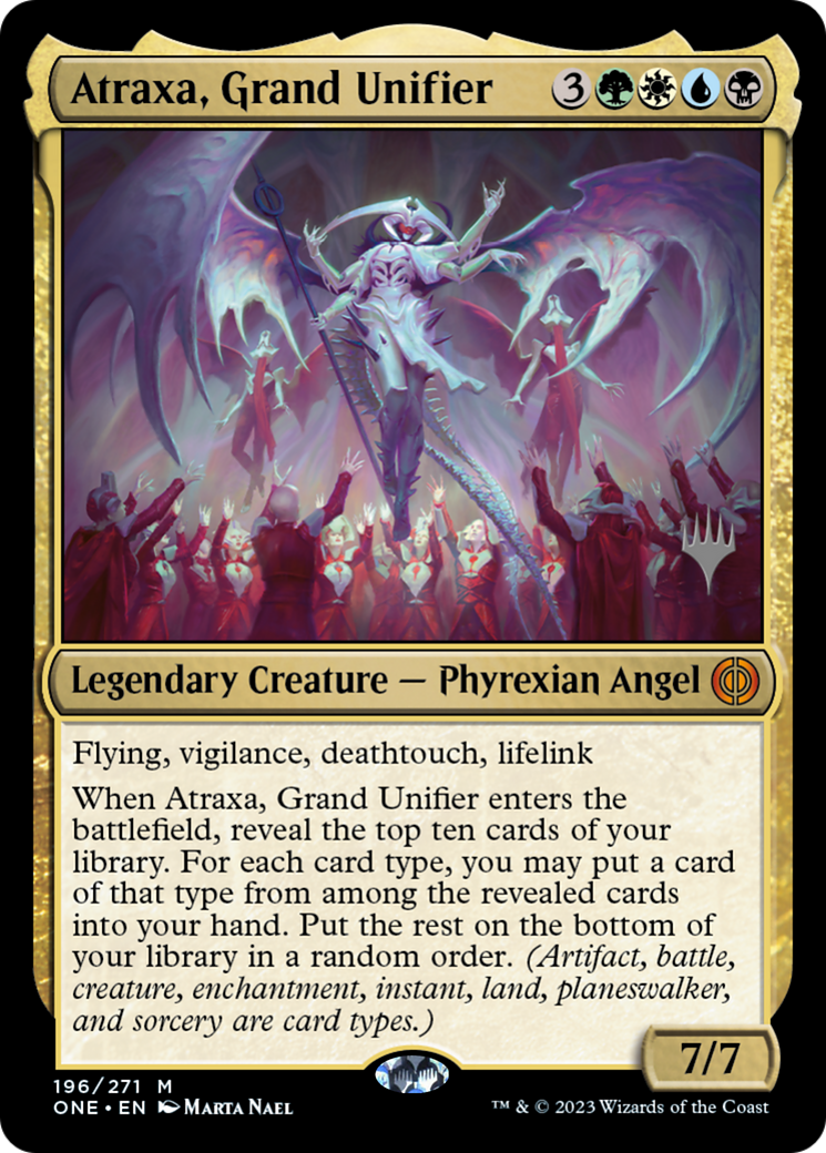 Atraxa, Grand Unifier (Promo Pack) [Phyrexia: All Will Be One Promos] | Gam3 Escape