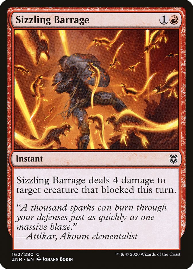 Sizzling Barrage [Zendikar Rising] | Gam3 Escape