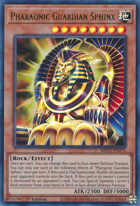 Pharaonic Guardian Sphinx [MP22-EN070] Ultra Rare | Gam3 Escape