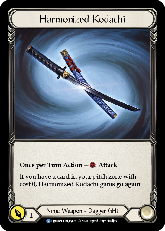 Harmonized Kodachi [CRU049] 1st Edition Cold Foil | Gam3 Escape