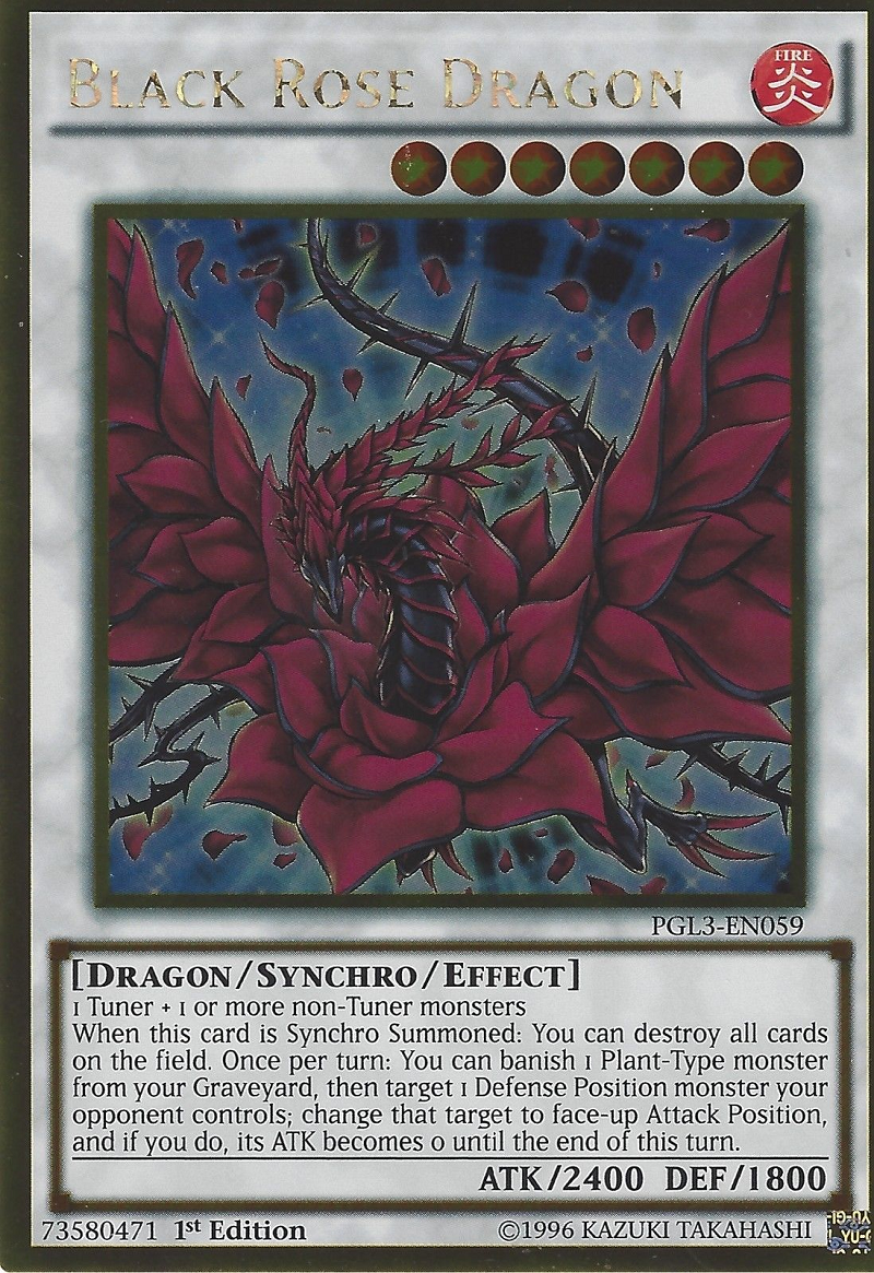 Black Rose Dragon [PGL3-EN059] Gold Rare | Gam3 Escape