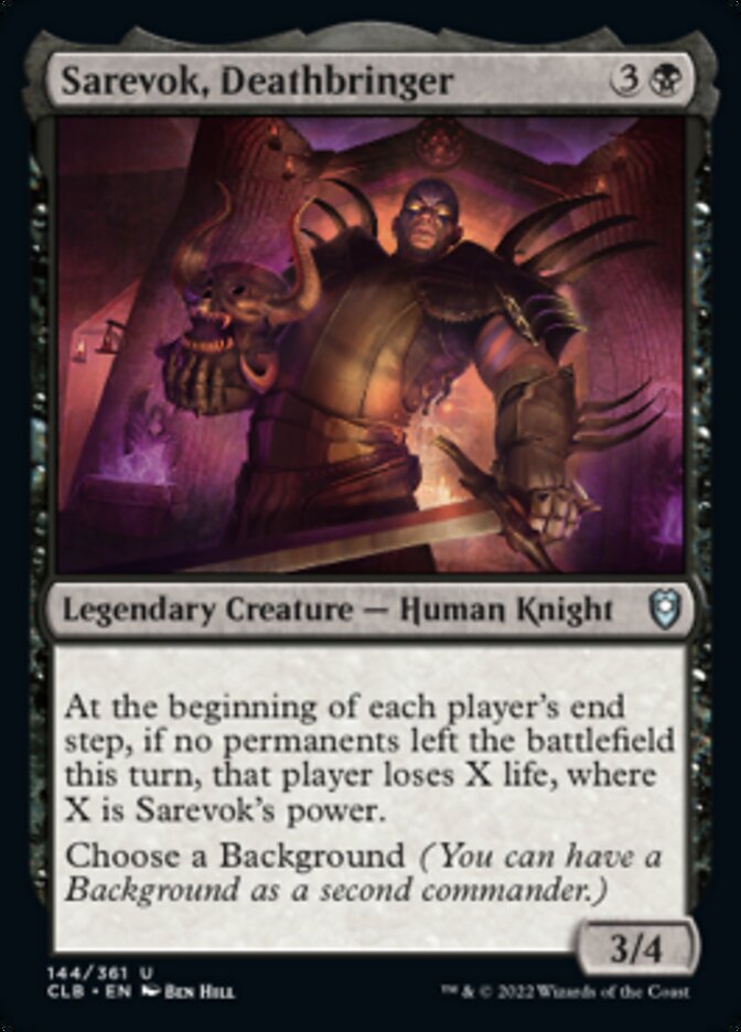 Sarevok, Deathbringer [Commander Legends: Battle for Baldur's Gate] | Gam3 Escape