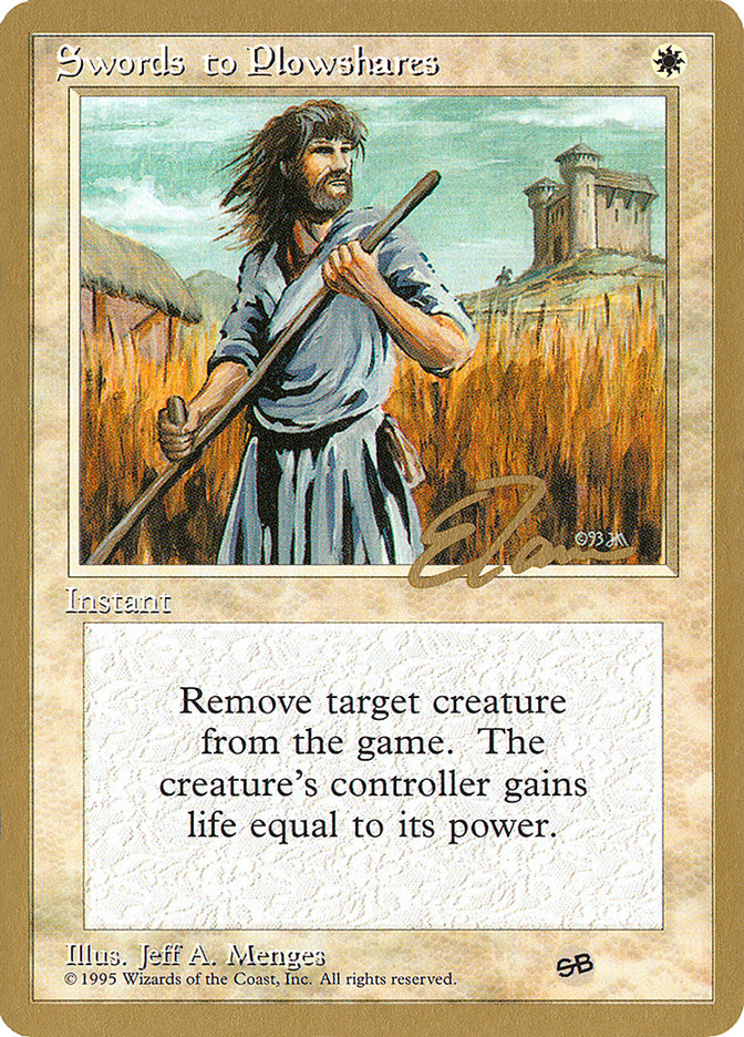 Swords to Plowshares (Eric Tam) (SB) [Pro Tour Collector Set] | Gam3 Escape