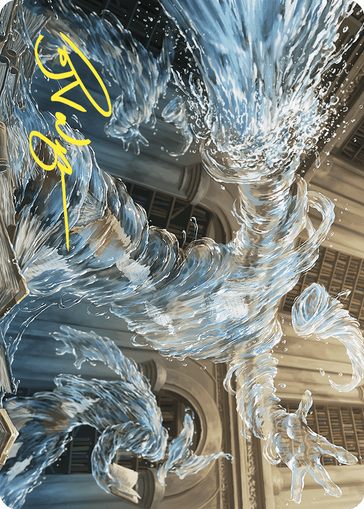Splashy Spellcaster Art Card (Gold-Stamped Signature) [Wilds of Eldraine Art Series] | Gam3 Escape