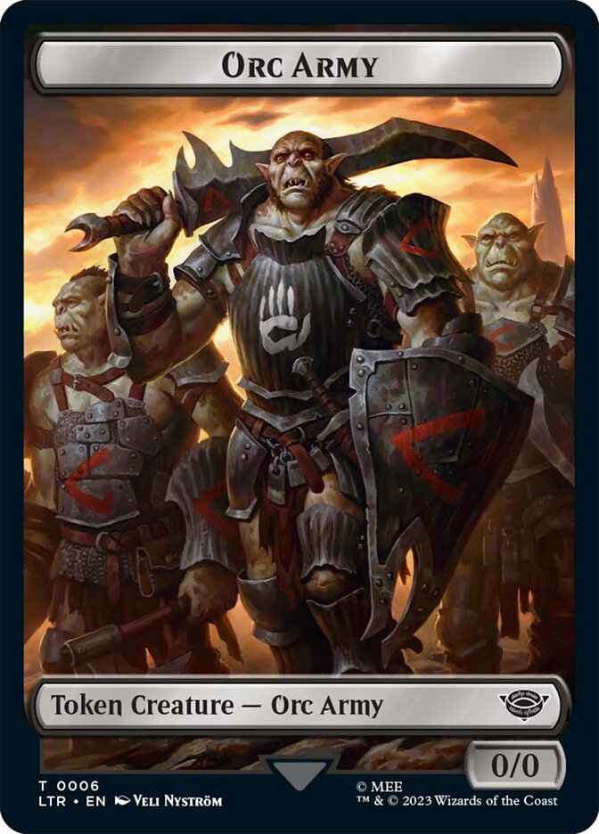 Orc Army Token (06) [The Lord of the Rings: Tales of Middle-Earth Tokens] | Gam3 Escape