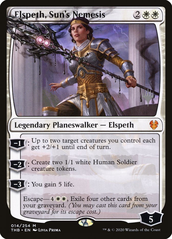 Elspeth, Sun's Nemesis (Promo Pack) [Theros Beyond Death Promos] | Gam3 Escape