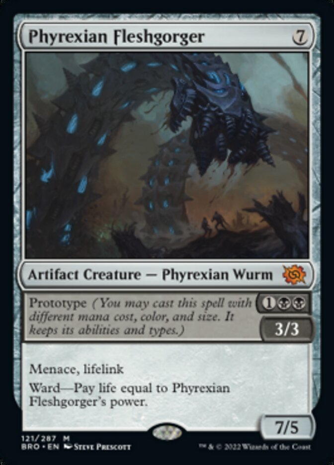 Phyrexian Fleshgorger (Promo Pack) [The Brothers' War Promos] | Gam3 Escape