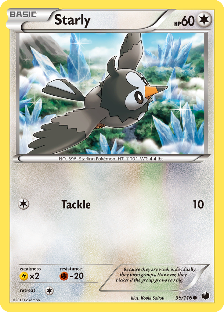 Starly (95/116) [Black & White: Plasma Freeze] | Gam3 Escape