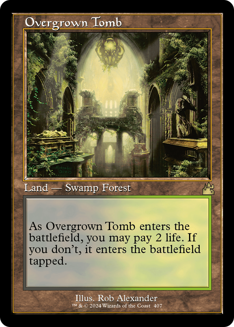 Overgrown Tomb (Retro) [Ravnica Remastered] | Gam3 Escape