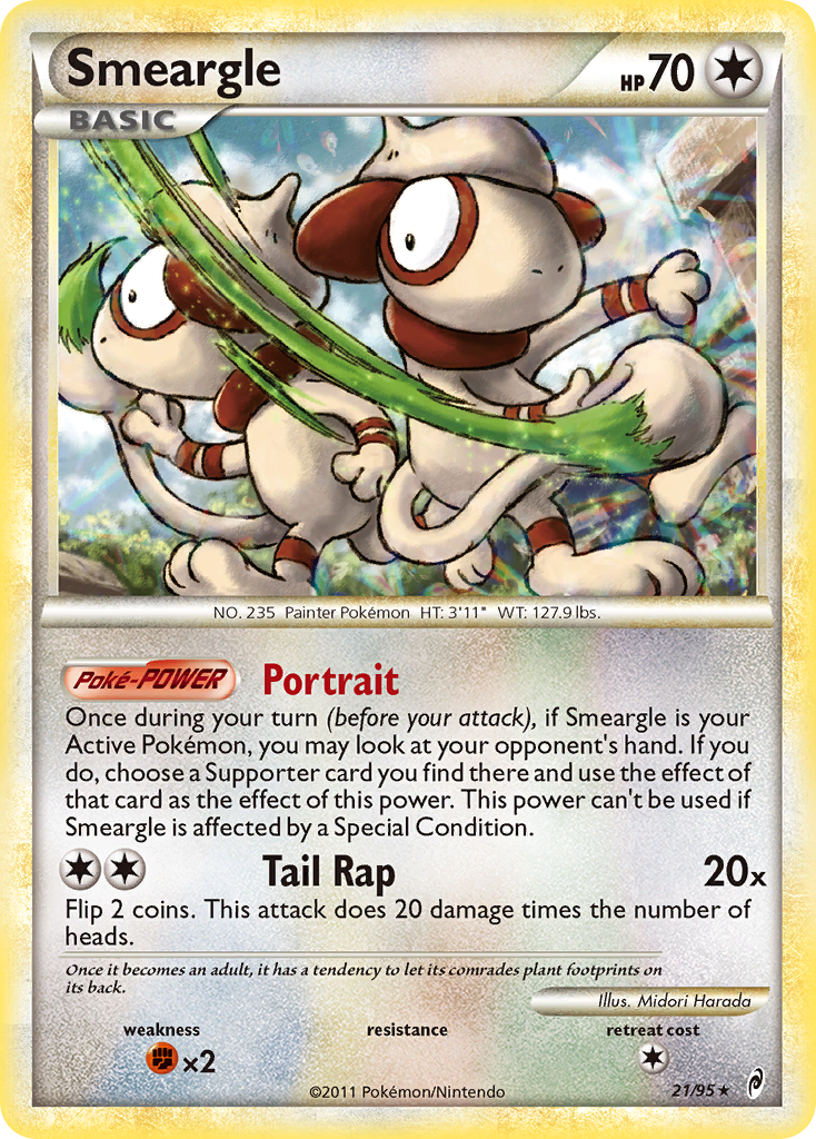 Smeargle (21/95) [HeartGold & SoulSilver: Call of Legends] | Gam3 Escape