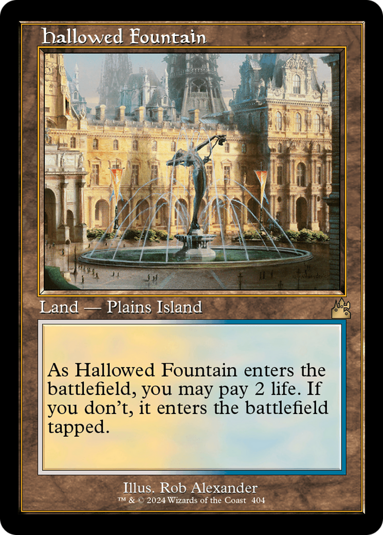 Hallowed Fountain (Retro) [Ravnica Remastered] | Gam3 Escape