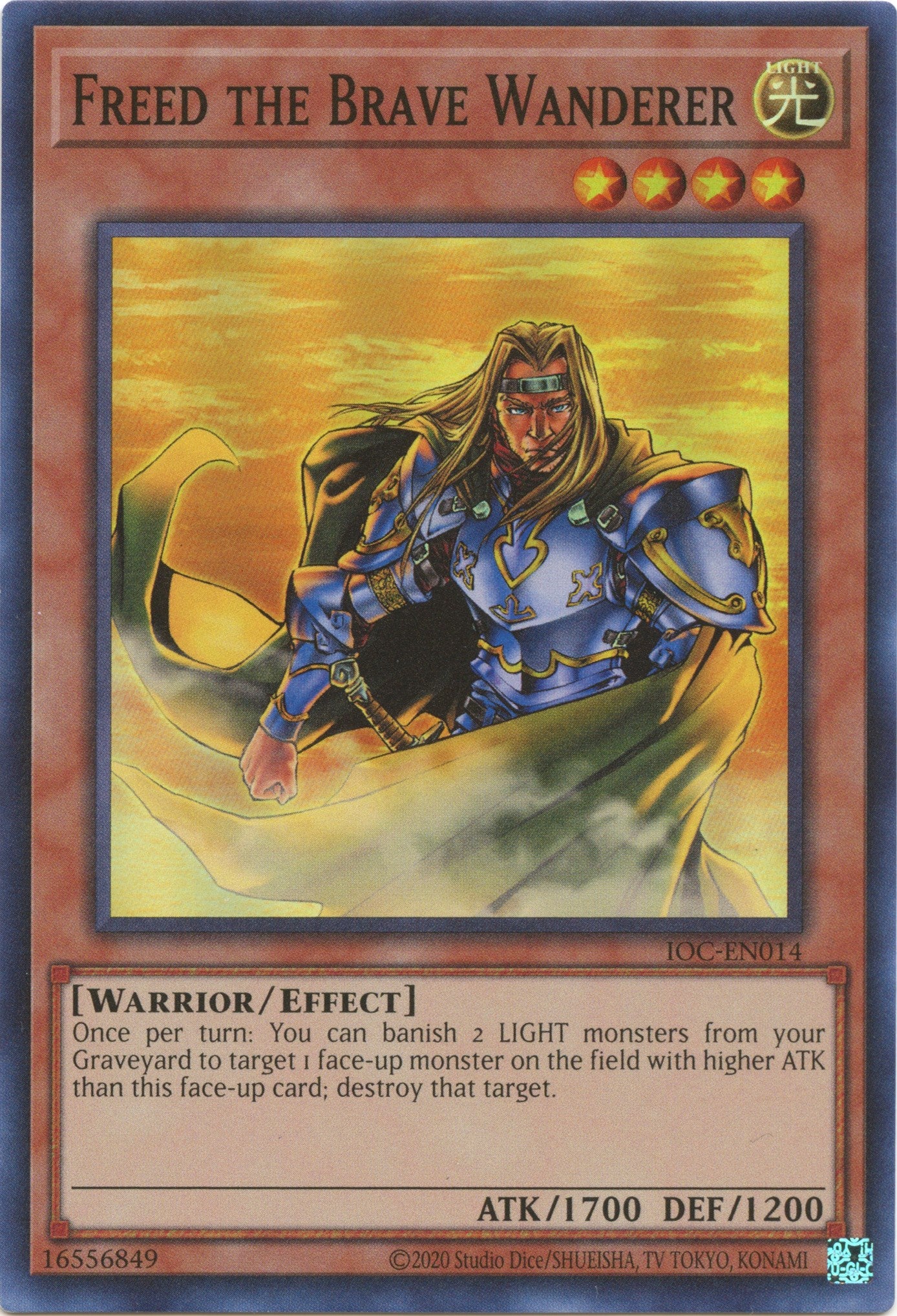 Freed the Brave Wanderer (25th Anniversary) [IOC-EN014] Super Rare | Gam3 Escape