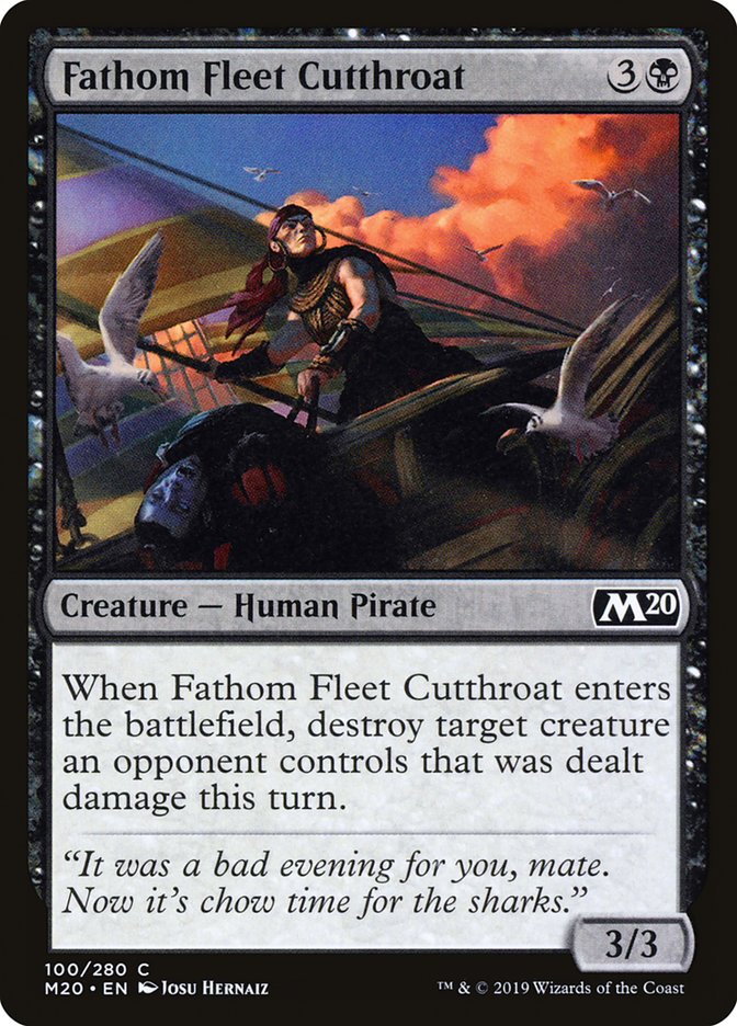 Fathom Fleet Cutthroat [Core Set 2020] | Gam3 Escape