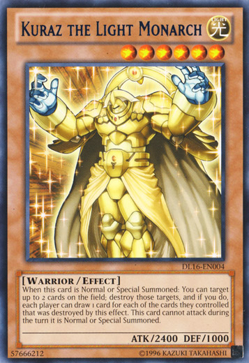 Kuraz the Light Monarch (Blue) [DL16-EN004] Rare | Gam3 Escape